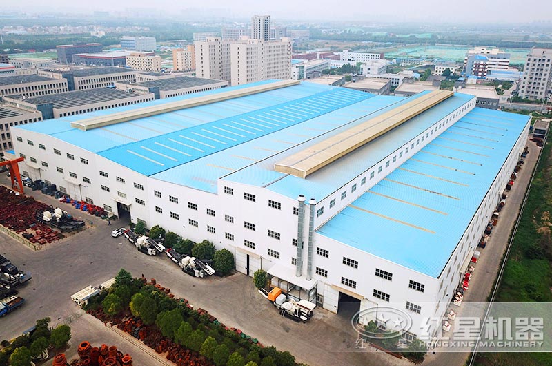 紅星大型生產廠區航拍展示圖